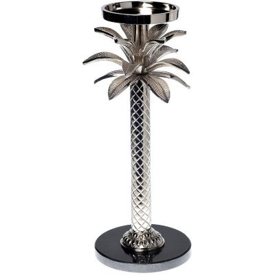 Подсвечник "Пальма (Palm) S" металл.на подставке хром d15*41см (TT-00006333)