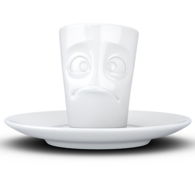Кофейная пара buffled, 80 мл, белая (71274)