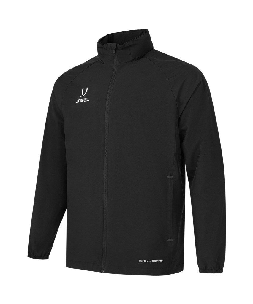 Фото Куртка ветрозащитная JOGEL PREMIER PerFormPROOF FZ Rain Jacket, черный (2126316) - интернет-магазин МегаТерем в Москве