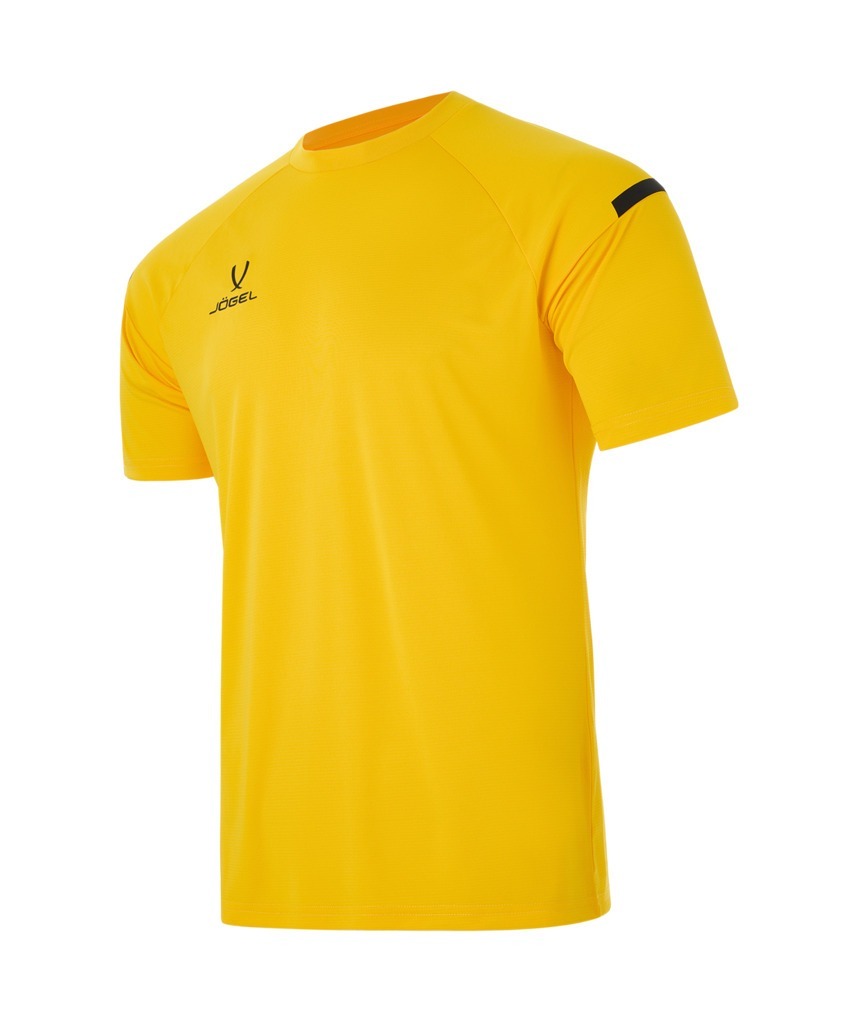 Фото Футболка тренировочная JOGEL CAMP 2 Training Poly Tee, желтый/черный (2121611) - интернет-магазин МегаТерем в Москве