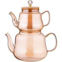 Набор чайников agness "amber" 630/1500 мл цвет:янтарный (889-148) 