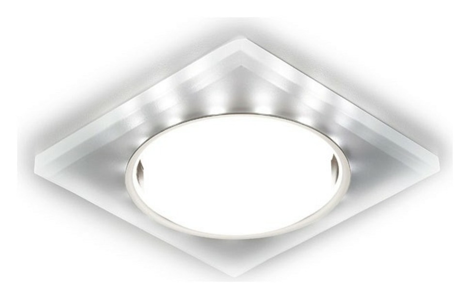 Фото Встраиваемый светильник Ambrella Light GX53 G215 G215 CH/WH AMBR_G215_CH_WH - интернет-магазин МегаТерем в Москве