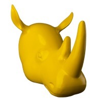 Голова носорога 4004-Y, металл, AMBER, ROOMERS FURNITURE