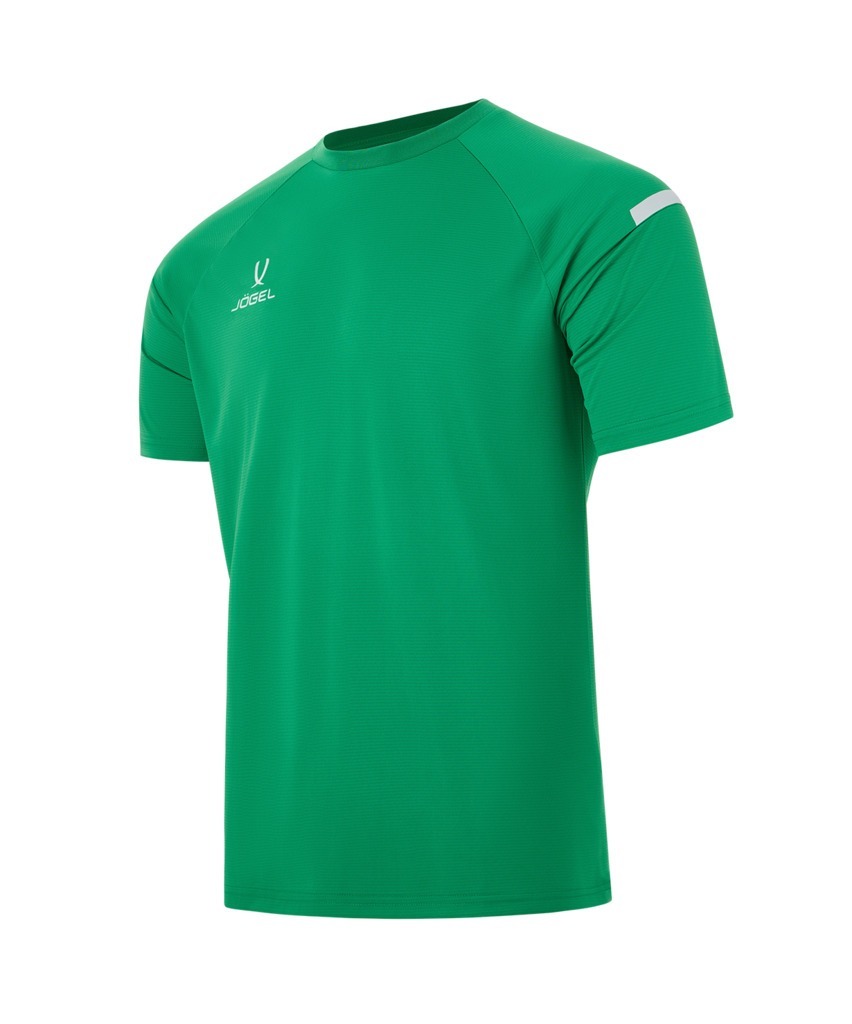 Фото Футболка тренировочная JOGEL CAMP 2 Training Poly Tee, зеленый/белый (2121617) - интернет-магазин МегаТерем в Москве