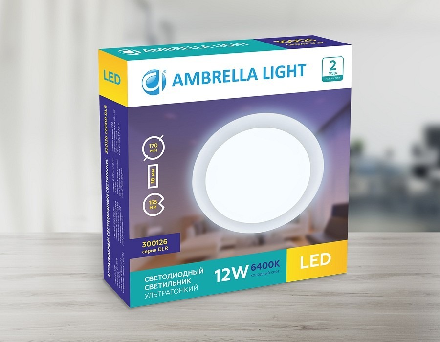 Фото Встраиваемый светильник Ambrella Light DLR 300126 AMBR_300126 - интернет-магазин МегаТерем в Москве