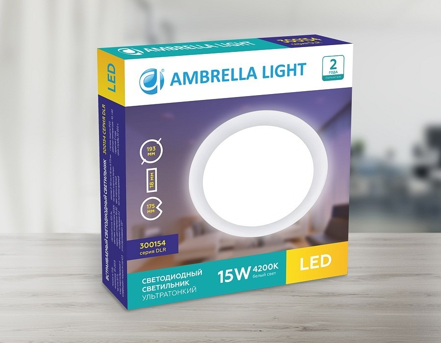Фото Встраиваемый светильник Ambrella Light DLR 300154 AMBR_300154 - интернет-магазин МегаТерем в Москве