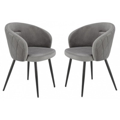 Стул Luminary (комплект 2 шт) серый, черный HSBI_DC115_grey_2