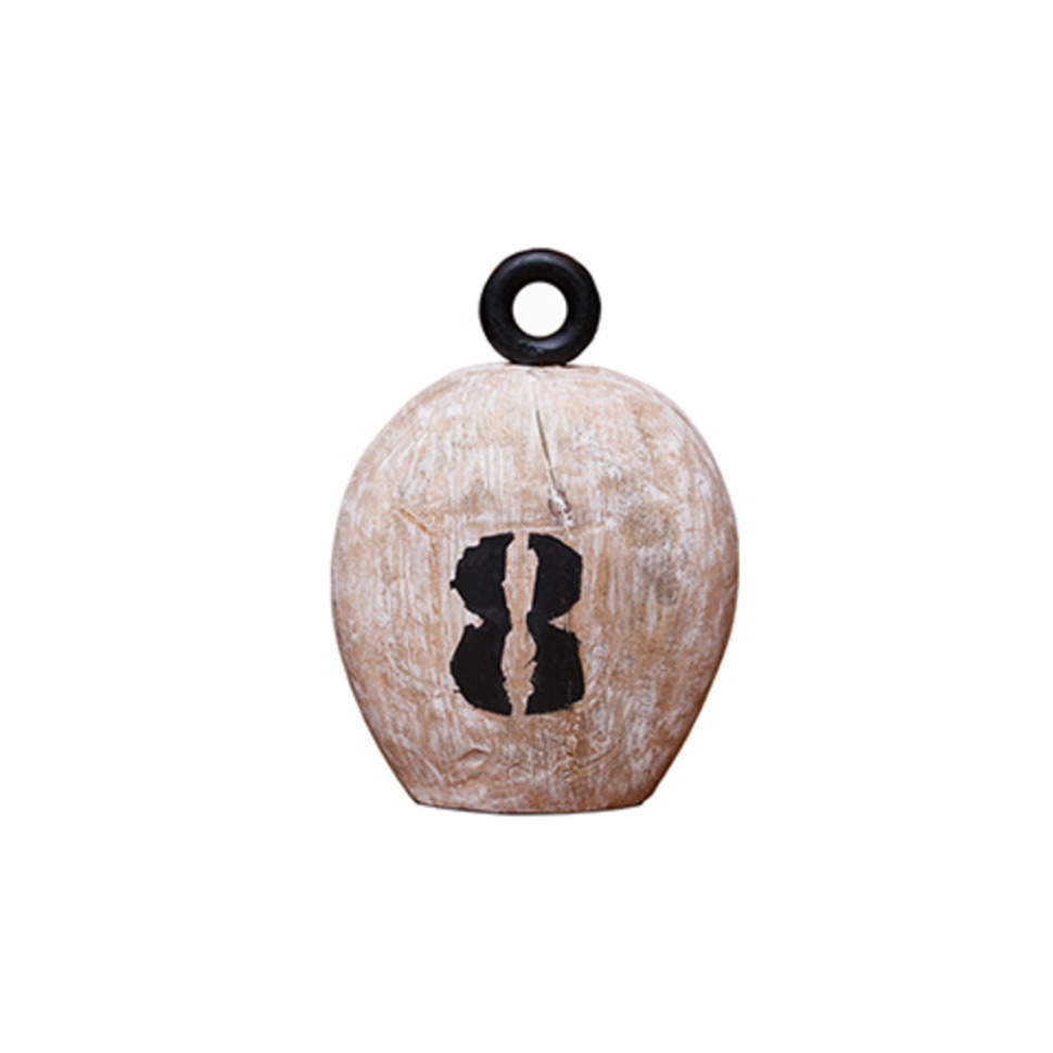 Фото Декор гиря FO-1540B, MANGO WOOD AND IRON, Antique white, ROOMERS FURNITURE - интернет-магазин МегаТерем в Москве