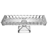 Блюдо сервировочное "crystality" на ножке 28,5*15*9 см Lefard (345-512)