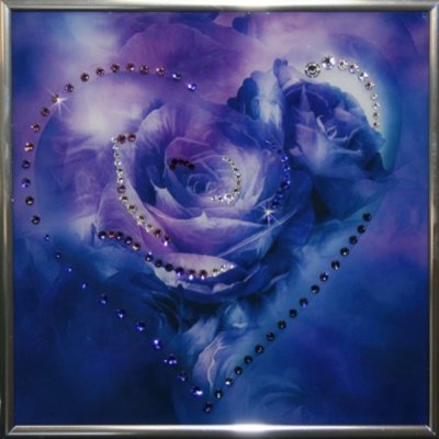 Картина Сердечко 1 с кристаллами Swarovski (1499)