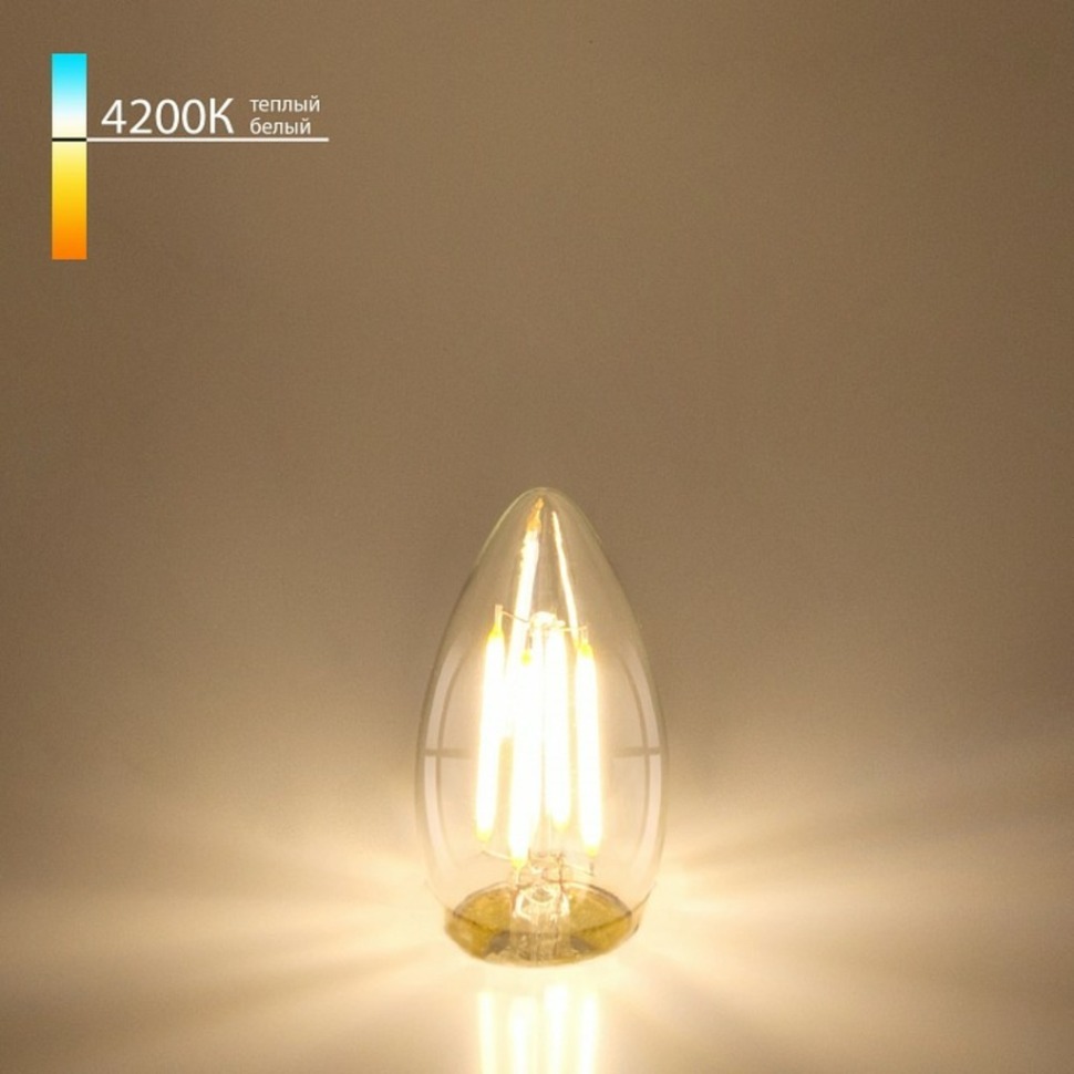 Фото Лампа светодиодная Elektrostandard Свеча F E27 9Вт 4200K a048283 ELK_a048283 - интернет-магазин МегаТерем в Москве