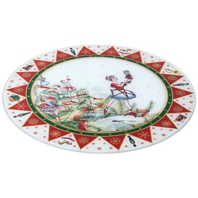 Тортовница вращающаяся "щелкунчик" 32*2,5 см Agness (357-246)