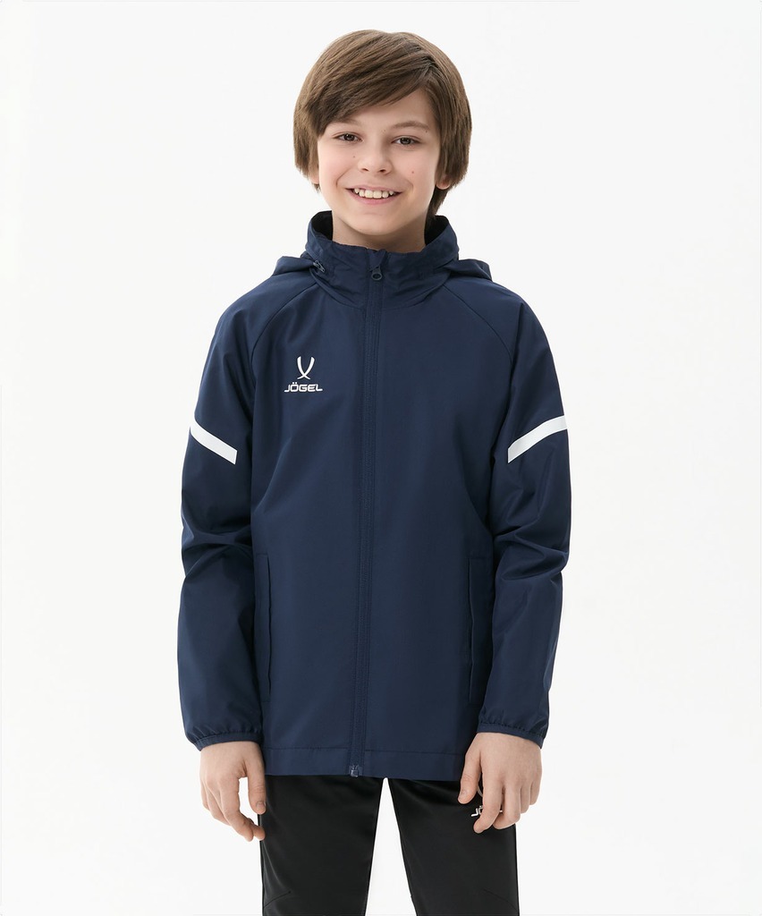Фото Куртка ветрозащитная JOGEL CAMP 2 Rain Jacket, темно-синий, детский (2121546) - интернет-магазин МегаТерем в Москве