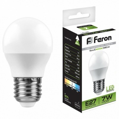 Лампа светодиодная Feron LB-95 E27 7Вт 4000K 25482 FE_25482