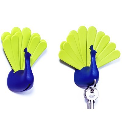 Ключница peacock, синяя/зел...