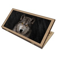 Нарды + Шашки Сирия Волк 2 большие (Россия, дерево, 60 см), Partida (64252)