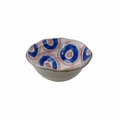 Чаша 25-Y5-7, 13 см, ручная работа/каменная керамика, blue/white, ROOMERS TABLEWARE