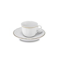 Кофейная пара LANT007BI151010/LANT007BI152130СНЯТО, фарфор, white, gold, LE COQ