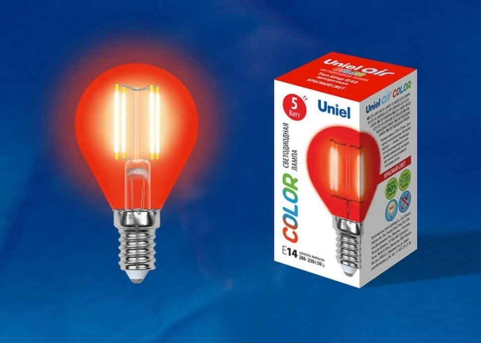 Фото Лампа светодиодная Uniel Air Color E14 5Вт K UL-00002985 UL_UL-00002985 - интернет-магазин МегаТерем в Москве