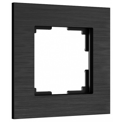 Рамка на 1 пост Werkel AluMax черный алюминий W0013508 WRK_a066329