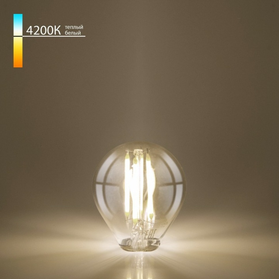Фото Лампа светодиодная Elektrostandard Mini Classic F E14 6Вт 4200K a055350 ELK_a055350 - интернет-магазин МегаТерем в Москве