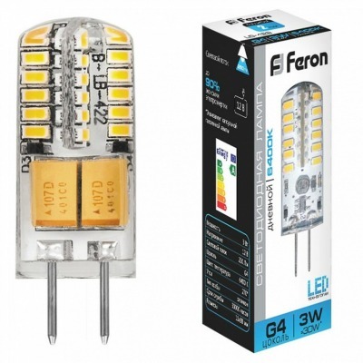 Лампа светодиодная Feron LB-422 G4 3Вт 6400K 25533 FE_25533
