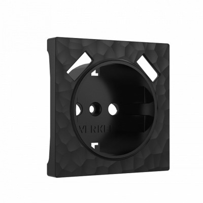 Накладка для розетки с заземлением и 2хUSB Werkel Hammer черный W1279508 WRK_a052065