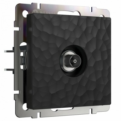 ТВ-розетка оконечная без рамки Werkel Hammer черный W1283008 WRK_a052064