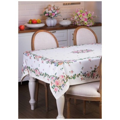 Скатерть "винтаж" 160х220 ,кремовый, 100% хлопок,твил Lefard (850-714-22)