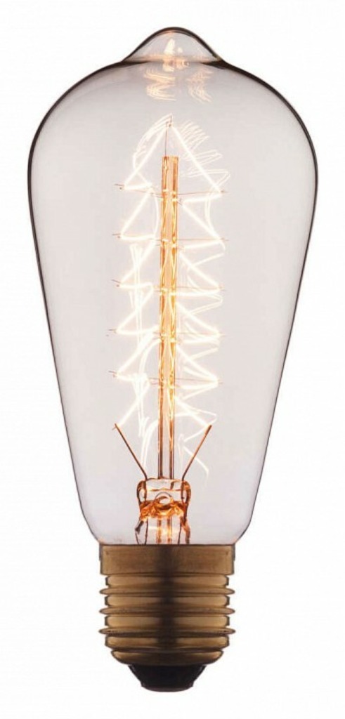 Фото Лампа накаливания Loft it Edison Bulb E27 60Вт 2400-2800K 6460-SC-67735 LF_6460-S - интернет-магазин МегаТерем в Москве