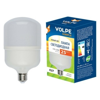Лампа светодиодная Uniel LED-M80 E27 25Вт 3000K 10808 UL_10808