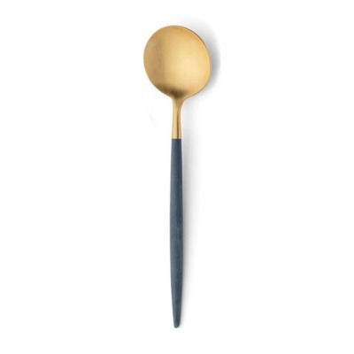 Ложка столовая GO.05BLEGB, нержавеющая сталь 18/10, blue/gold, CUTIPOL