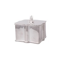 Шкатулка 9925, никель, посеребрение, silver plated, ROOMERS TABLEWARE