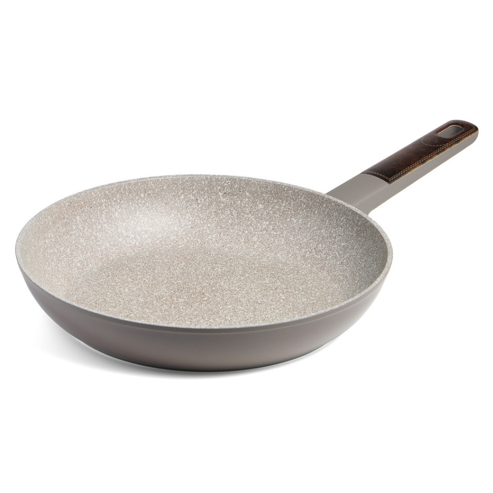Фото Сковорода с антипригарным покрытием pfluon marble, 28*5,2 см Agness (902-113) - интернет-магазин МегаТерем в Москве