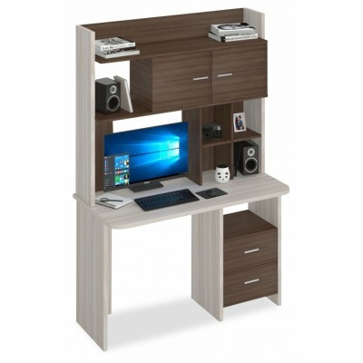 Стол компьютерный Домино Lite СКЛ-Прям120Р+НКЛХ-120 MER_SKL-Pryam120R-NKLH-120-KSH-CH