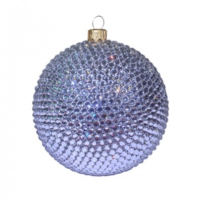 Новогодний шар Лунный свет с кристаллами Swarovski (4056)