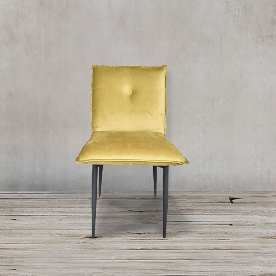 Фото Стул Дуакс SC-3060HQ/CW260-16, 7, каркас металл, обивка бархат, CW260-16 warm yellow, ROOMERS FURNITURE - интернет-магазин МегаТерем в Москве