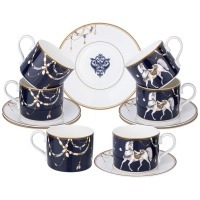 Чайный набор lefard "horse club" на 6 пер. 12 пр. 300 мл (590-580) 
