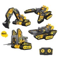 Конструктор 4 в 1 HB TOYS Строительная техника, 176 элементов (HB-SG01)