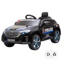 Детский электромобиль Mercedes Police EQC 400 12V 2WD - HL378-BLACK
