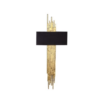 Бра LI-S16-50-18, дерево, текстиль, Black, ROOMERS FURNITURE