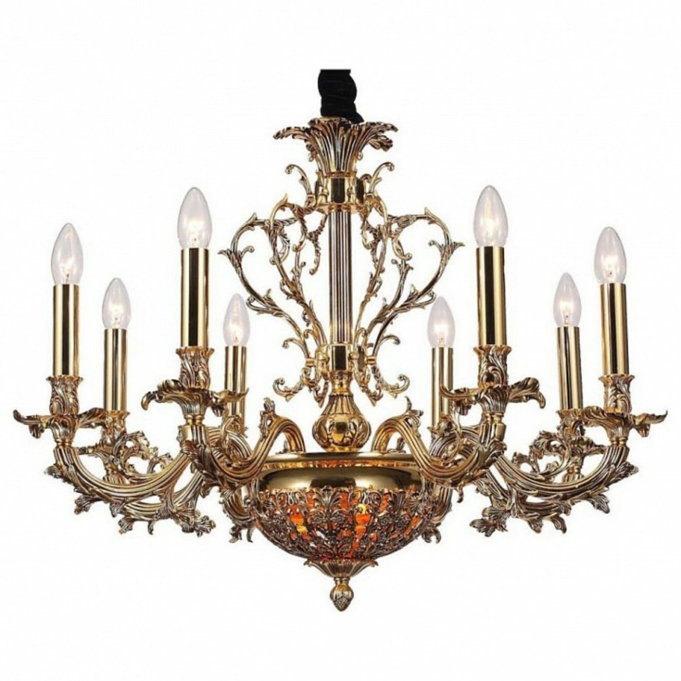 Фото Подвесная люстра Lucia Tucci Firrnze FIRENZE 1780.8.2 antique gold LT_FIRENZE_1780.8.2_antique_gold - интернет-магазин МегаТерем в Москве