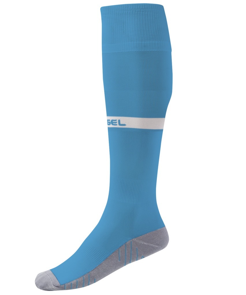 Фото Гетры футбольные JOGEL CAMP ADVANCED SOCKS, голубой/белый (2103251) - интернет-магазин МегаТерем в Москве