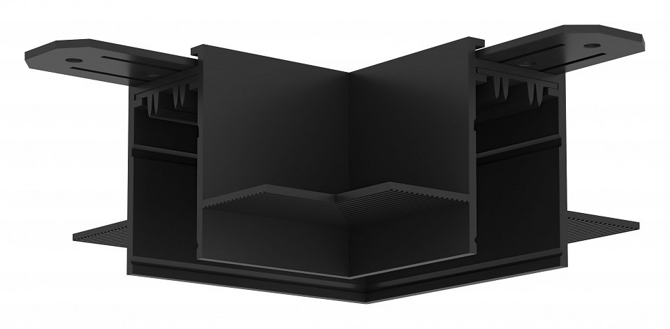 Фото Соединитель угловой L-образный для треков Denkirs Smart TR2112-BK DK_TR2112-BK - интернет-магазин МегаТерем в Москве