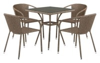 Набор уличный T282BNT/Y137C-W56 Light Brown 4Pcs AFN_T282BNT_Y137C-W56_Light_Brown_4Pcs