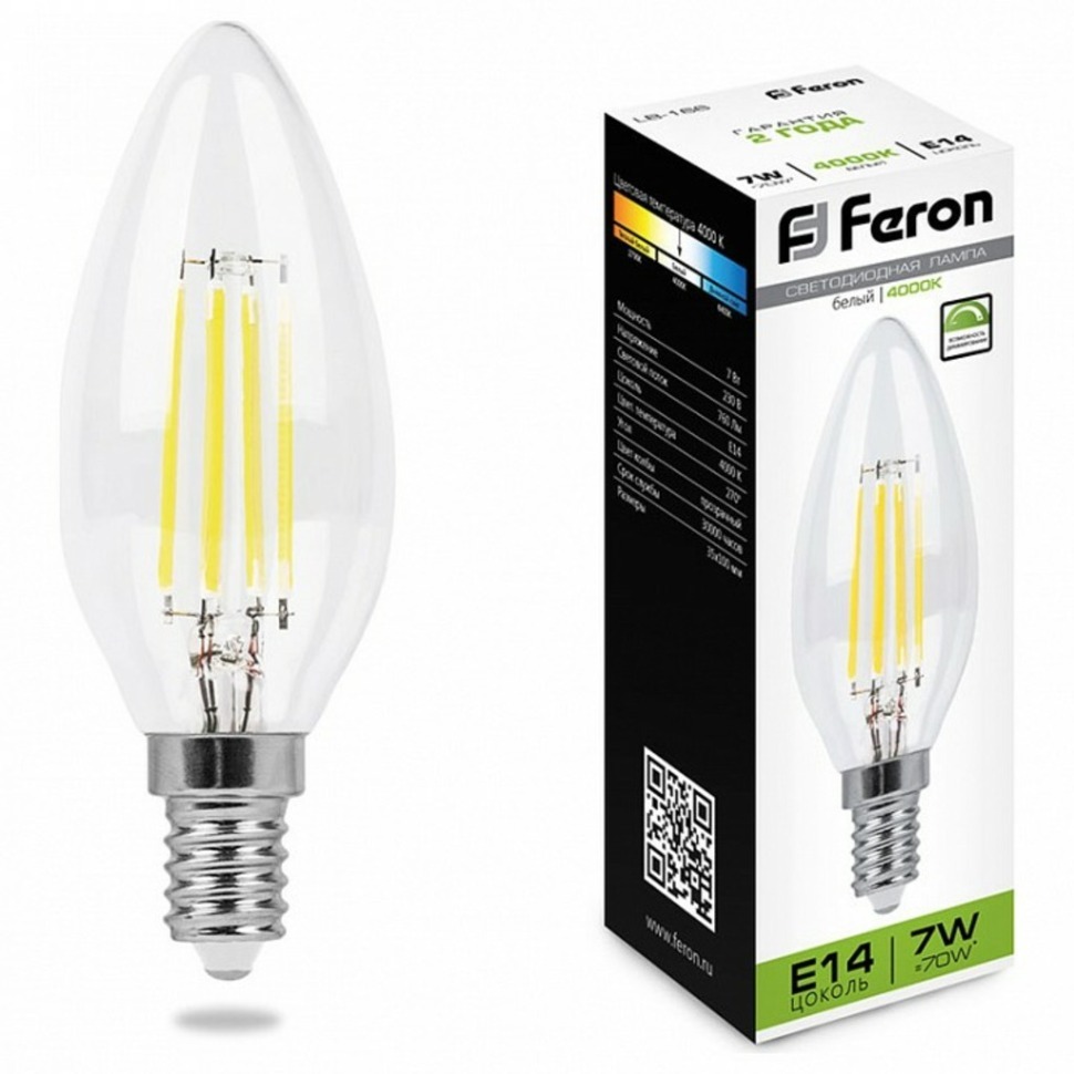 Фото Лампа светодиодная Feron Saffit LB-166 E14 7Вт 4000K 25871 FE_25871 - интернет-магазин МегаТерем в Москве