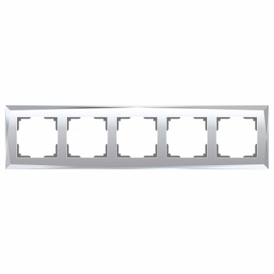 Рамка на 5 постов Werkel Diamant (зеркальный) W0051220 WRK_a051016