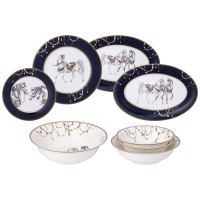 Сервиз обеденный lefard "horse club" на 6 пер. 23 пр. (590-588) 