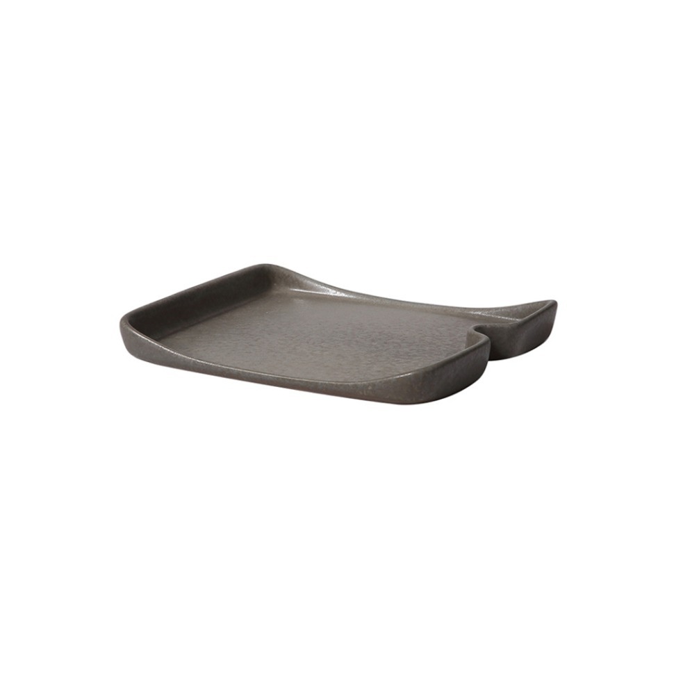 Фото Тарелка L9256-648UСНЯТО, каменная керамика, grey, ROOMERS TABLEWARE - интернет-магазин МегаТерем в Москве