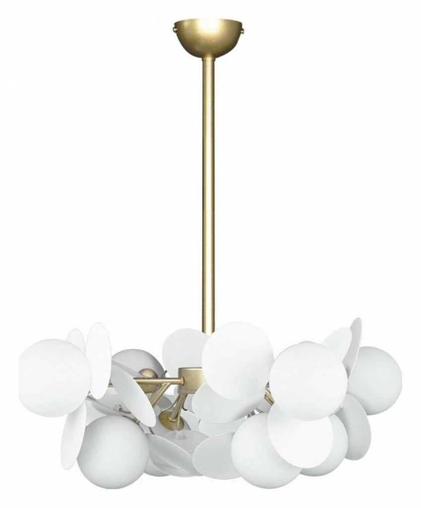 Фото Люстра на штанге Loft it Matisse 10008/8 white LF_10008_8_white - интернет-магазин МегаТерем в Москве